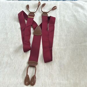 Trafalgar Burgundy Men’s Suspenders O/S